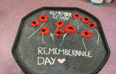 Rememberance day activity tray