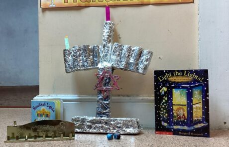 Our Hannukah Menorah candles